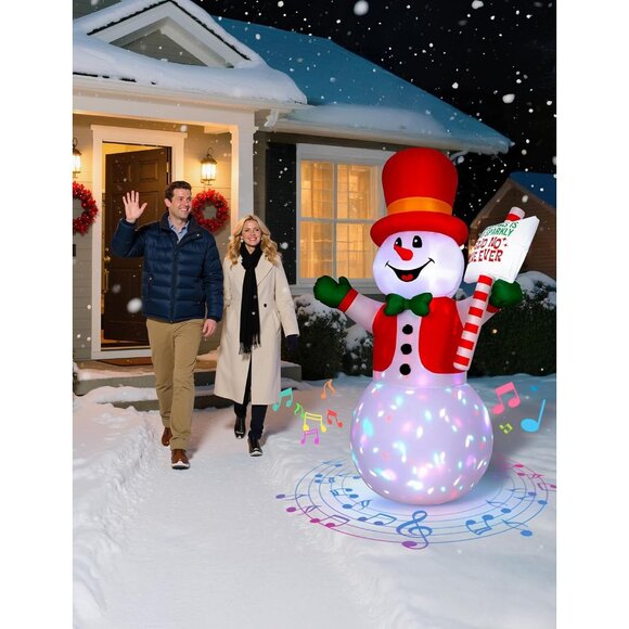 🆕6 FT Christmas Inflatable  Snowman Sensor Motion-Activated Outdoor Decoration - Picture 3 of 8